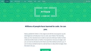 
                            1. Learn Python the Hard Way