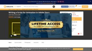 
                            12. Learn Script Writing for Animation in Adobe Story at Eduonix