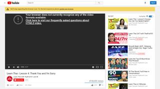 
                            8. Learn Thai - Lesson 4: Thank You and I'm Sorry - YouTube