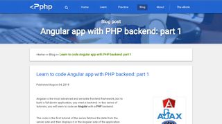 
                            4. Learn to code Angular and PHP app | PHPenthusiast