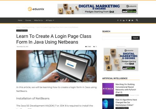
                            5. Learn To Create A Login Page Class Form In Java Using Netbeans