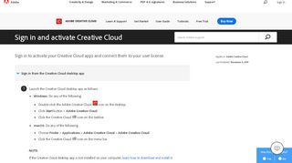 
                            8. Learn to sign in and activate your Creative Cloud account