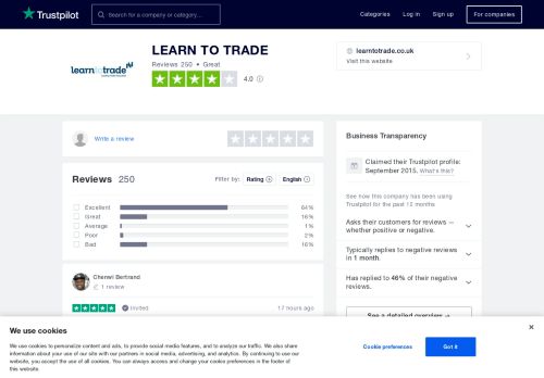 
                            9. LEARN TO TRADE Reviews | Read Customer Service Reviews of ...
