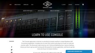 
                            6. Learn to Use Console | Universal Audio