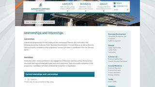 
                            10. Learnerships and Internships