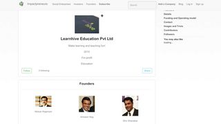 
                            12. Learnhive Education Pvt Ltd | Education | For-profit | Social enterprise