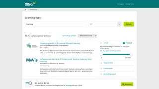 
                            7. Learning: Aktuelle Jobs | XING Stellenmarkt