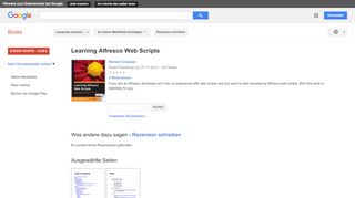 
                            10. Learning Alfresco Web Scripts