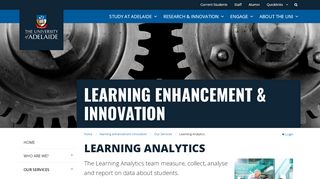 
                            9. Learning Analytics | Learning Enhancement & Innovation