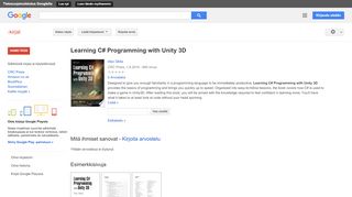 
                            12. Learning C# Programming with Unity 3D