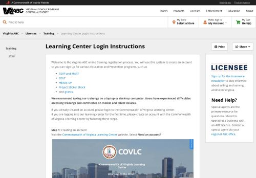 
                            11. Learning Center Login Instructions