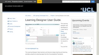 
                            4. Learning Designer User Guide | UCL IOE Learning Technologies Unit
