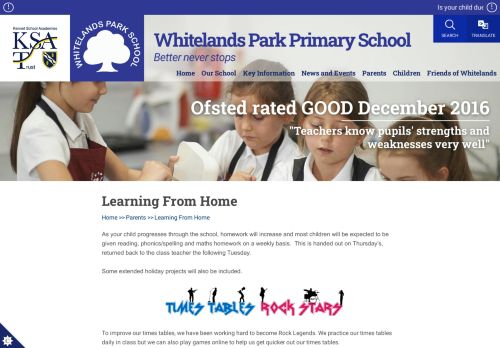 
                            10. Learning From Home | Whitelands Park Primary School