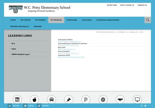 
                            7. Learning Links / ELA - Antioch School District 34