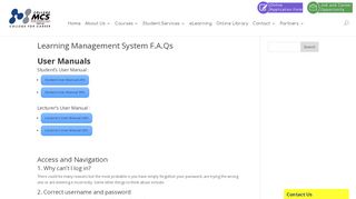 
                            4. Learning Management System F.A.Qs - College MCS