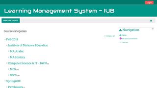 
                            10. Learning Management System - IUB - Mustafa Hameed