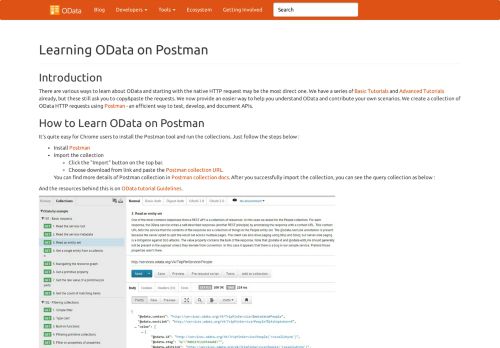 
                            9. Learning OData on Postman · OData - the Best Way to REST