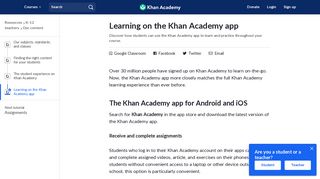 
                            5. Learning on the Khan Academy app (article) | Khan Academy