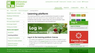 
                            10. Learning platform Kristianstad University | HKR.se