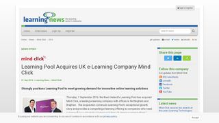 
                            12. Learning Pool Acquires UK e-Learning Company Mind Click ...