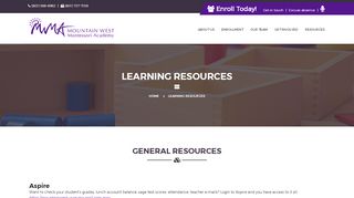 
                            10. Learning Resources - Mountain West Montessori Academy