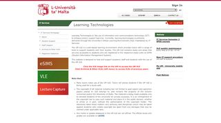 
                            6. Learning Technologies - IT Services - University of Malta