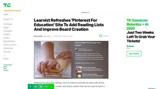 
                            7. Learnist Refreshes 'Pinterest For Education' Site To Add Reading Lists ...