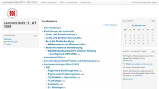 
                            2. Learnweb SoSe 2019 - WS 19/20 der Universität Hildesheim