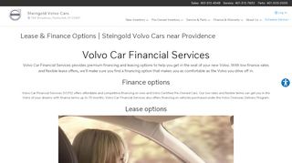 
                            8. Lease & Finance Options - Steingold Volvo Cars