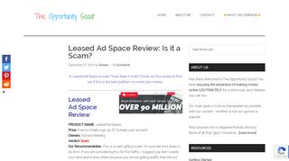 
                            12. Leased Ad Space Review: Looks Like a Cash-Gifting Scam To Me