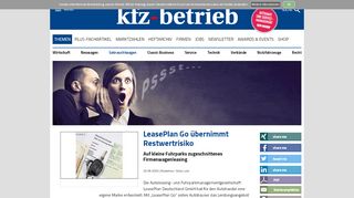 
                            10. LeasePlan Go übernimmt Restwertrisiko