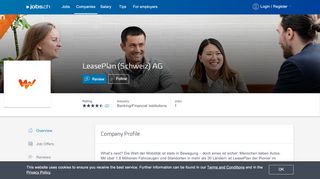 
                            8. LeasePlan (Schweiz) AG - 2 job offers on jobs.ch