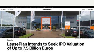 
                            10. LeasePlan to Seek IPO Valuation of Up to 7.5 Billion Euros - Bloomberg