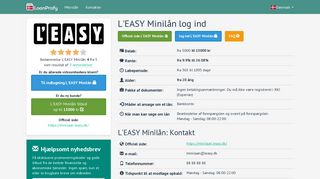 
                            11. ≡ L'EASY Minilån: login på min konto ≫ registrering ≫ kredit i L ...