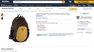 
                            10. Leather and Bags Planet Brown & Yellow Polyester Unisex Backpacks ...