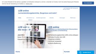 
                            1. LEB online - Lernentwicklungsberichte und Zeugnisse online erfassen ...