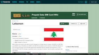 
                            10. Lebanon | Prepaid Data SIM Card Wiki | FANDOM powered ...