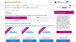 
                            5. Lebara beltegoed €10=€20, data & bundels | Opwaarderen.nl