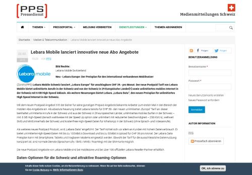 
                            11. Lebara Mobile lanciert innovative neue Abo Angebote | Presseportal ...