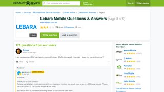 
                            13. Lebara Mobile Questions (page 3) - ProductReview.com.au