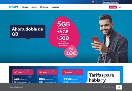 
                            2. Lebara Móvil ES | Mejores tarifas móviles del mercado - Lebara