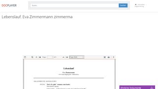 
                            7. Lebenslauf. Eva Zimmermann zimmerma - PDF - DocPlayer.org
