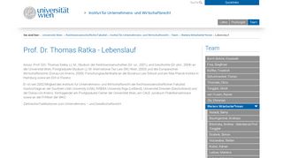 
                            9. Lebenslauf - Institut für Unternehmensrecht - Universität Wien