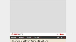 
                            6. LeBron James to Lakers | HoopsHype
