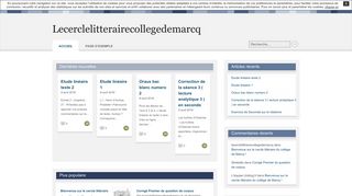 
                            6. Lecerclelitterairecollegedemarcq - unBlog.fr