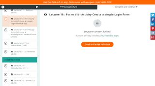 
                            8. Lecture 18 : Forms (1) - Activity Create a simple Login Form | Manzoo