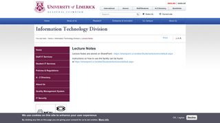 
                            3. Lecture Notes | University of Limerick