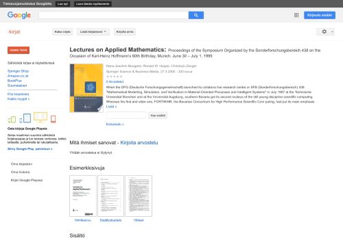 
                            12. Lectures on Applied Mathematics: Proceedings of the Symposium ...