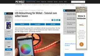 
                            10. LED-Beleuchtung für Möbel - Tutorial zum selber bauen - PC-WELT