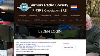 
                            5. Leden login – SRS Surplus Radio Society